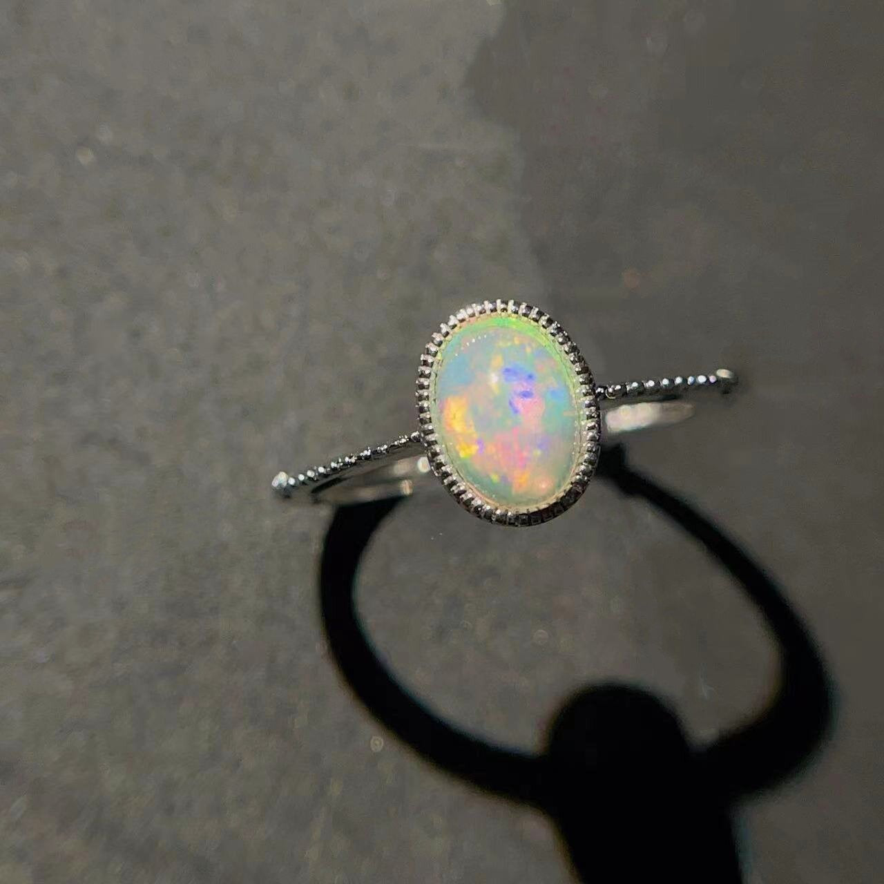 Bague Opale Naturelle Argent 925