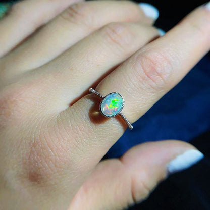 Bague Opale Naturelle Argent 925