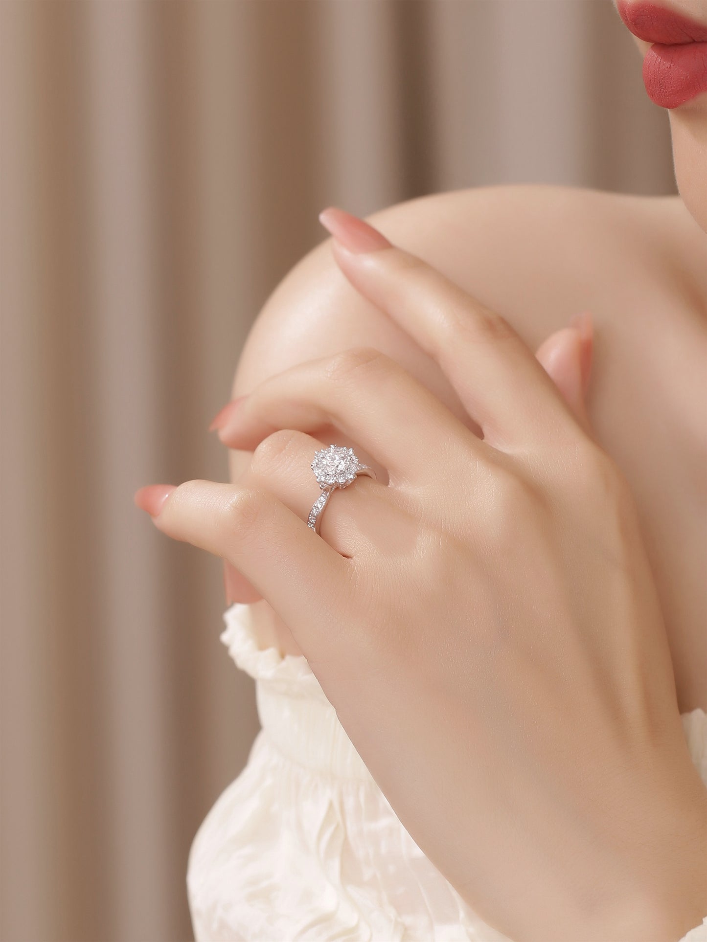 Factory-Direct Lab-Grown Diamond Engagement Ring for Women